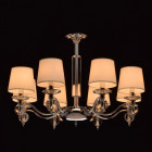Suspension chromée elegance 8 ampoules 146 cm