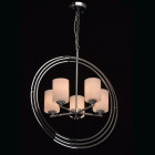 Suspension chromée loft 5 ampoules 98 cm