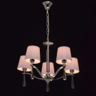 Suspension chromée megapolis 5 ampoules 85 cm