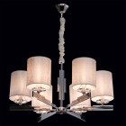 Suspension chromée megapolis 6 ampoules 146 cm
