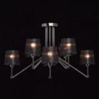 Suspension chromée megapolis 8 ampoules 50 cm