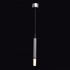 Suspension chromée techno 1 ampoule 160 cm