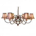 Suspension coniston, or bruni, 6 ampoules, sans abat-jour