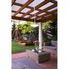 Suspension de jardin pergola led 49 ampoules