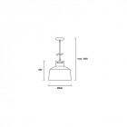 Suspension décorative nube 1 ampoule