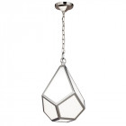 Suspension diamond, nickel poli et verre opale, petite