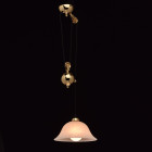 Suspension dorée classic 1 ampoule 71 cm