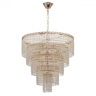 Suspension dorée crystal 10 ampoules 90 cm Suspension dorée crystal 10 ampoules 90 cm