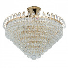 Suspension dorée crystal 5 ampoules 43 cm
