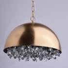 Suspension dorée flora 1 ampoule 92 cm