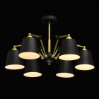 Suspension dorée megapolis 6 ampoules 40 cm