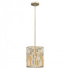 Suspension gemma, argent et cristal, 1 ampoule