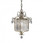 Suspension gianna, argent cristal et verre miroir , 1 ampoule Suspension gianna, argent cristal et verre miroir , 1 ampoule