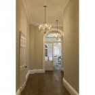 Suspension gianna, argent et cristal , 4 ampoules Suspension gianna, argent et cristal , 4 ampoules