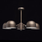 Suspension grise loft 5 ampoules 40 cm
