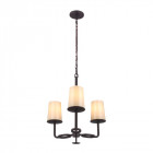 Suspension huntley, bronze foncé et verre fritté, 3 ampoules Suspension huntley, bronze foncé et verre fritté, 3 ampoules