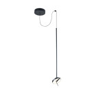 Suspension invisible 250 cm, aluminium et ppma, noir