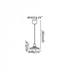 Suspension jaune ninette 1 ampoule