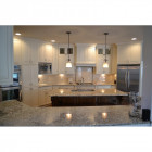 Suspension kendra, argent tacheté et abat-jour perle, 1 ampoule