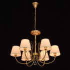 Suspension laiton classic 6 ampoules 95 cm