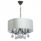 Suspension laiton elegance 5 ampoules 74 cm