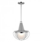 Suspension livinstone, nickel poli et verre, grand