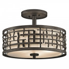 Suspension loom, bronze antique, 3 ampoules