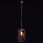 Suspension marron country 1 ampoule 110 cm