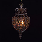 Suspension marron country 3 ampoules 164 cm