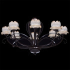 Suspension marron country 8 ampoules 132 cm