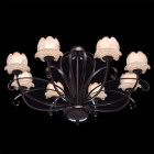 Suspension marron country 8 ampoules 132 cm