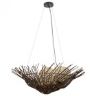 Suspension marron eco 3 ampoules 95 cm