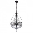 Suspension marron loft 6 ampoules 155 cm