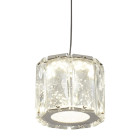 Suspension maxim, chrome et verre, 1 ampoule