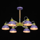 Suspension multicouleur megapolis 6 ampoules 45 cm