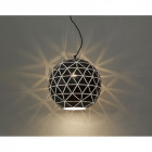 Suspension noir mat derby 1 lumières