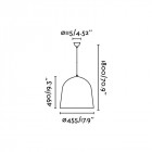 Suspension noire crater 3 ampoules