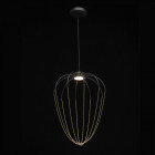 Suspension noire industrial   177 cm