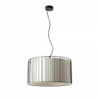 Suspension noire linda 1 ampoule