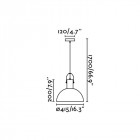 Suspension noire margot 1 ampoule