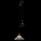 Suspension noire megapolis 1 ampoule 182 cm