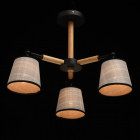 Suspension noire megapolis 3 ampoules 40 cm