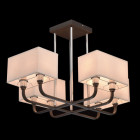 Suspension noire megapolis 8 ampoules 45 cm