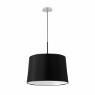 Suspension noire volta 1 ampoule