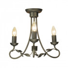 Suspension olivia, noir / or, 3 ampoules