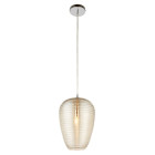 Suspension philippa, verre doré, 22 cm