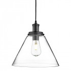 Suspension pyramid, en verre, noir