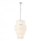 Suspension selina, chrome et verre