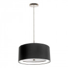 Suspension sienna, nickel poli, sans abat-jour