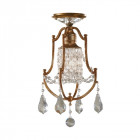 Suspension valentina, bronze oxydé, décors en cristal Suspension valentina, bronze oxydé, décors en cristal